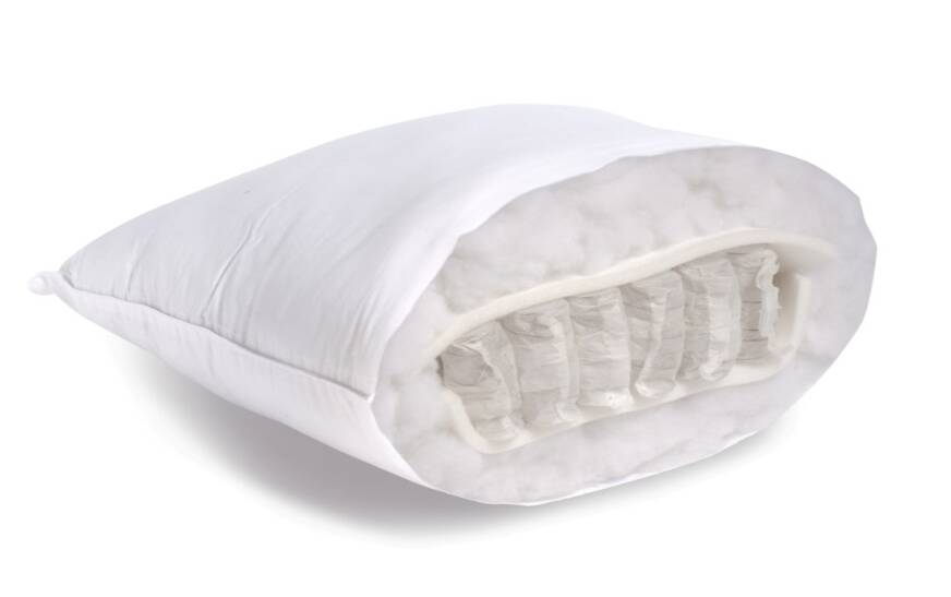 oreiller ressort bleu calin